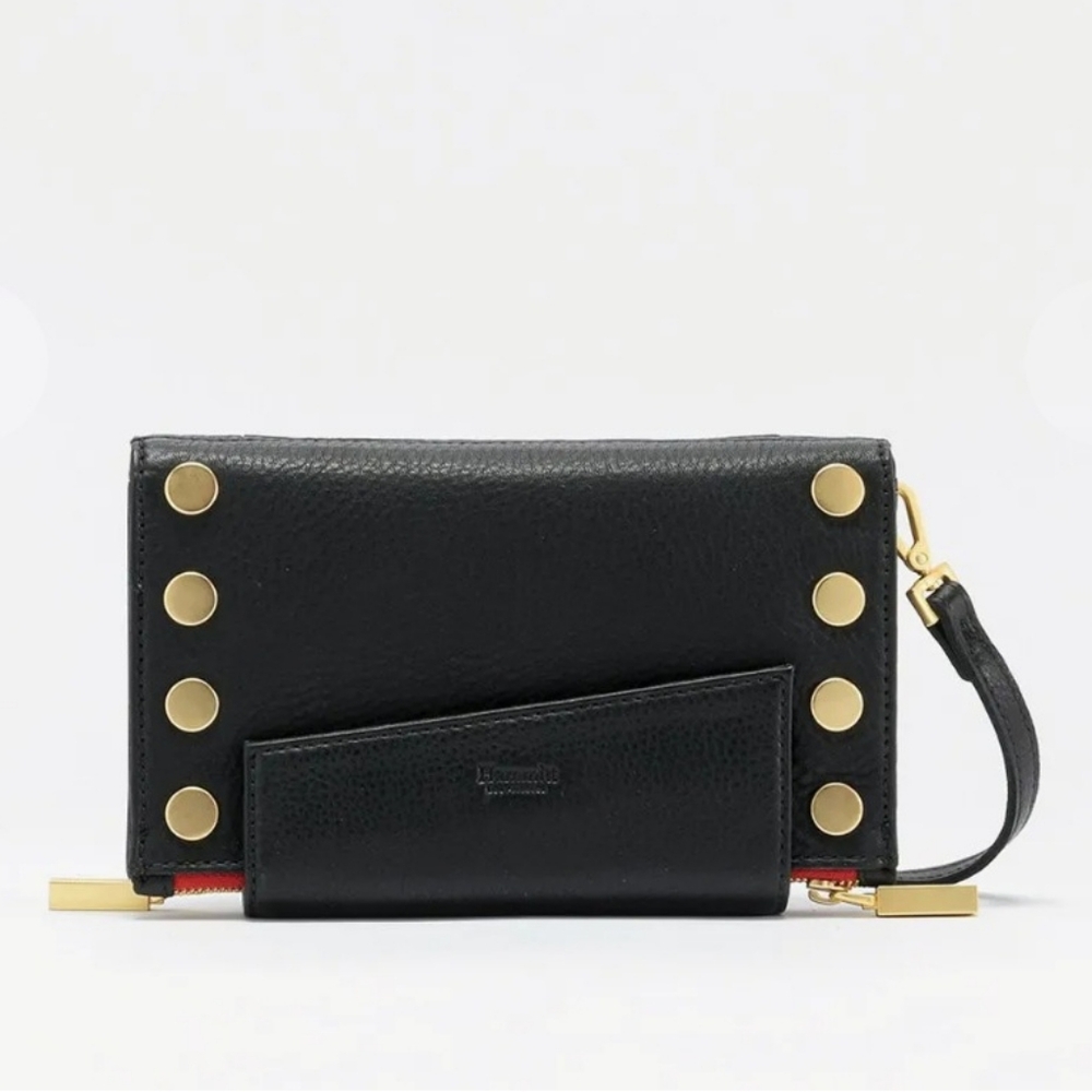 Hammitt Levy Black Red Gold Leather Convertible Crossbody Bag - NWT